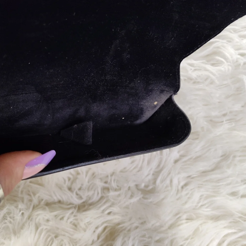 Dolce Gabbana Black White Logo Leather Eyeglass Sunglasses Case